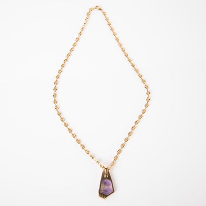 Necklace in 18K yellow gold (750 thousandths)...