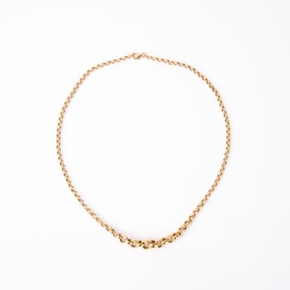 Necklace in yellow gold (750 thousandths),...