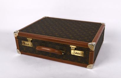 LOUIS VUITTON
Leather and canvas briefcase,...