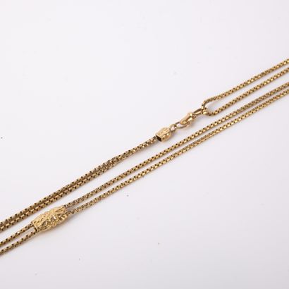 Watch chain in 750°/00 yellow gold to form...