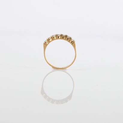 American half wedding band in 14-carat (585...