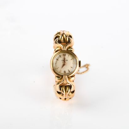OMEGA
Yellow gold (750 thousandths) watch...