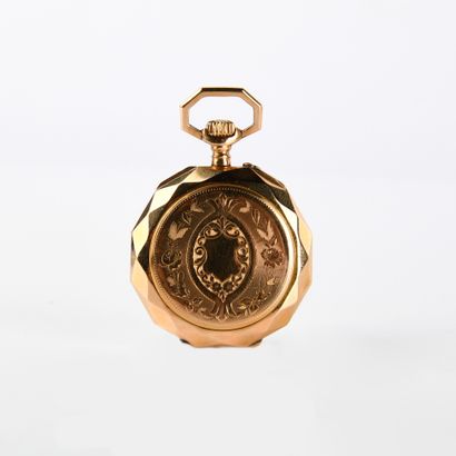 Neck watch in 18-carat yellow gold ( 750...