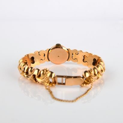 OMEGA
Yellow gold (750 thousandths) watch...