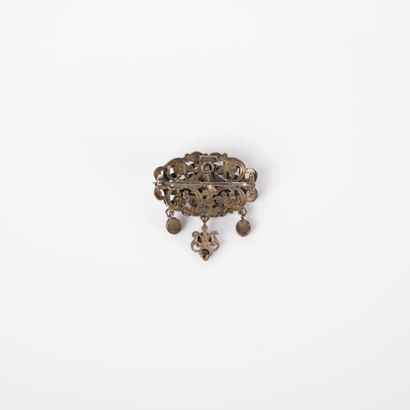 Pendentif formant broche en argent 925°/00...