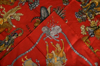 HERMES
Silk twill square, 