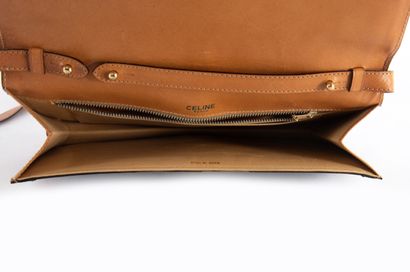 CELINE
Monogram canvas and brown leather...