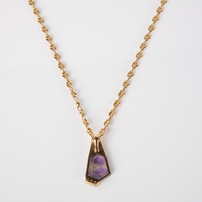 Necklace in 18K yellow gold (750 thousandths)...