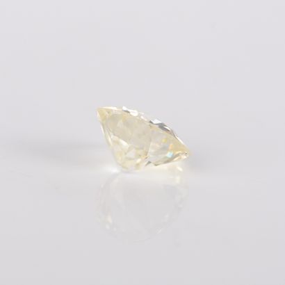 Solitaire set with a 3.99-carat cut diamond,...