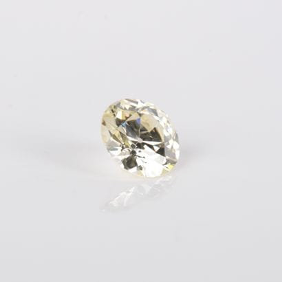 Solitaire set with a 3.99-carat cut diamond,...
