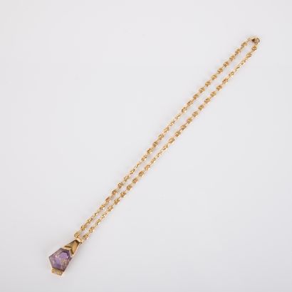 Necklace in 18K yellow gold (750 thousandths)...