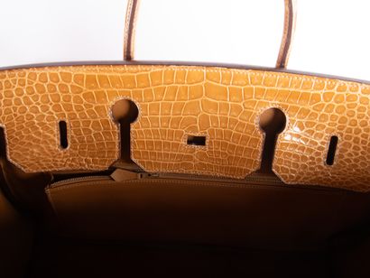 HERMES
Birkin bag 40 in fawn crocodile (Crocodylus...