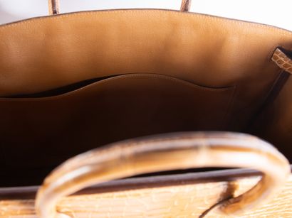 HERMES
Birkin bag 40 in fawn crocodile (Crocodylus...