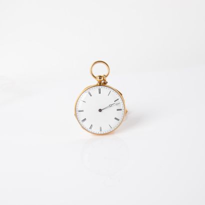Yellow gold gousset watch with striking mechanism...