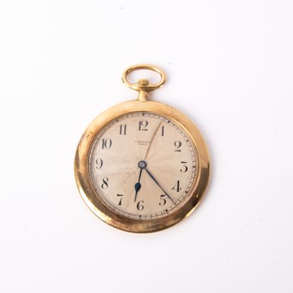 CARTIER
Tuxedo watch in 18-carat (750 thousandths)...
