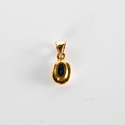 Meeting of a pendant and a ring in gold (750°/00)...