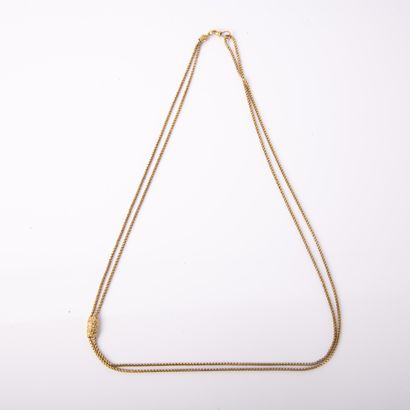 Watch chain in 750°/00 yellow gold to form...