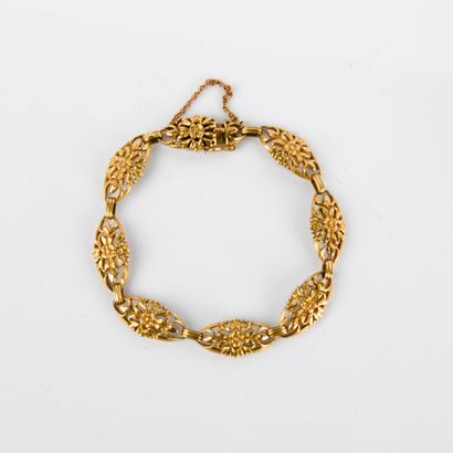 Bracelet in 18-carat (750 thousandths) yellow...