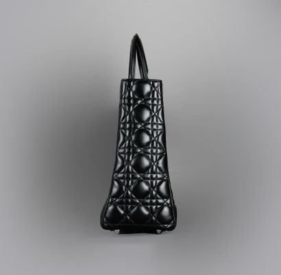 DIOR
LADY DIOR bag in quilted black leather,...