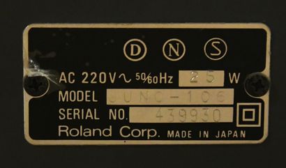 ROLAND - Synthétiseur JUNO 106

Marque :...