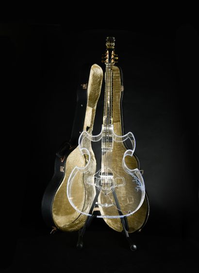 LAPLANE (Luthier) - GUITARE TRANSPARENTE...