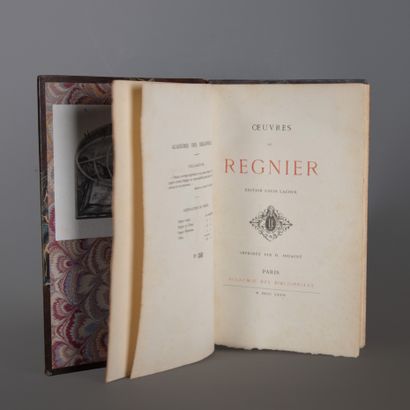 REGNIER (Mathurin). 
Œuvres. 
Paris, Edition...