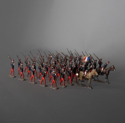 C.B.G.
Suite of 49 line soldiers including...