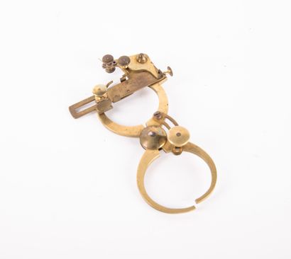 Brass watchmaker's eight 
Late 19th century...