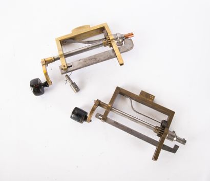 Set of two tools for winding clock springs...