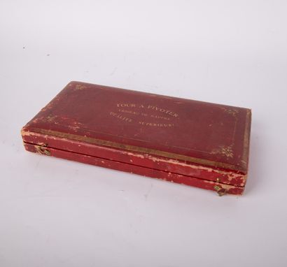 Watchmaker's pivoting lathe in original box...