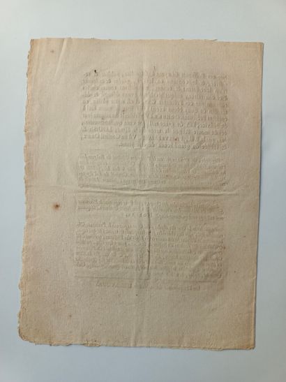 [COMMISSAIRE-PRISEUR]
Déclaration du Roy...