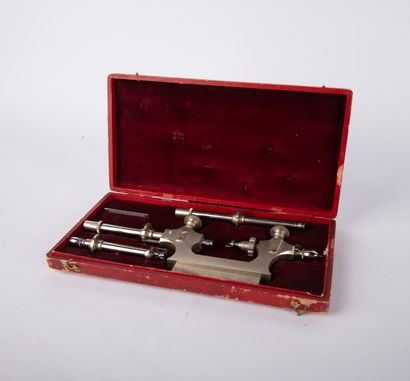 Watchmaker's pivoting lathe in original box...