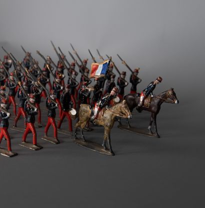 C.B.G.
Suite of 49 line soldiers including...