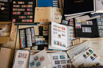 France: Stamps of France by multiple, semi-modern...