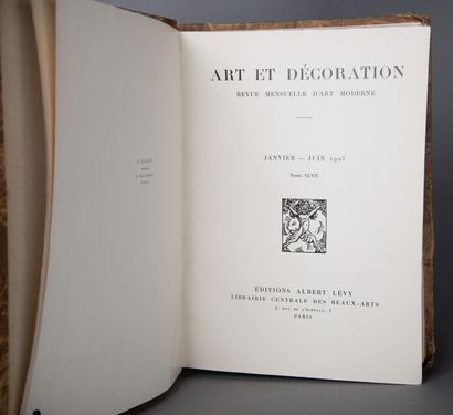 ART ET DECORATION.
Revue mensuelle d'art...
