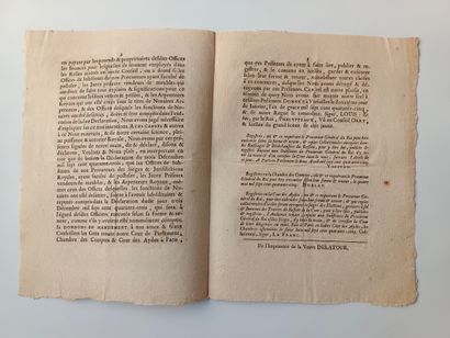 [COMMISSAIRE-PRISEUR]
Déclaration du Roy...