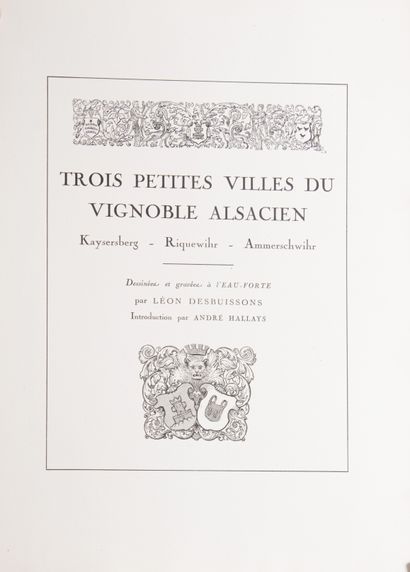 [DESBUISSONS (Léon)]
Three small towns in...
