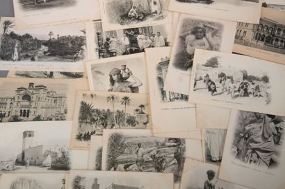 Batch of Algerian postcards (mainly figures,...