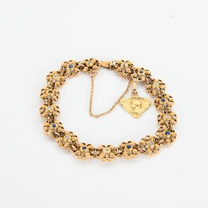 Bracelet in 18-carat yellow gold (750
with...