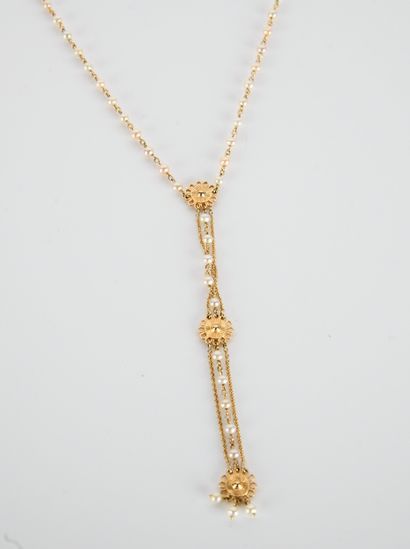 Necklace in 18k yellow gold ( 750
millies)...