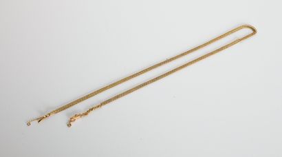 Necklace in 18-carat yellow gold (750
interlaced...