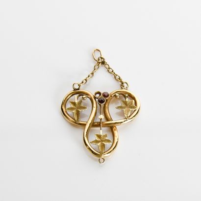 Pendant in 18-carat yellow gold ( 750
thousandths)...