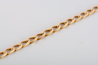 Gourmet link bracelet in 18-carat yellow...
