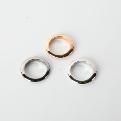 Three band rings in 9K (375°/00) yellow gold
8.87...