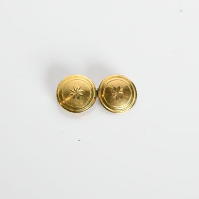 Brooch in 18-carat yellow gold
(750 mm) set...
