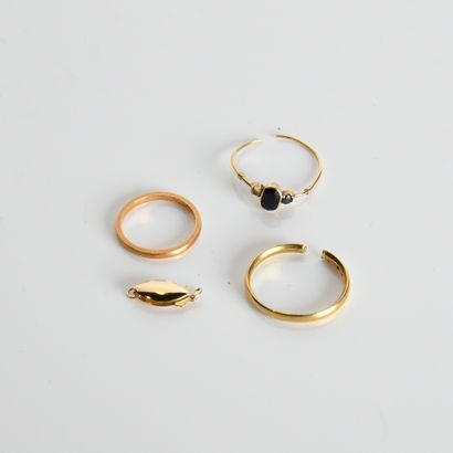 Wedding band in 18-carat yellow gold (750
millies),...
