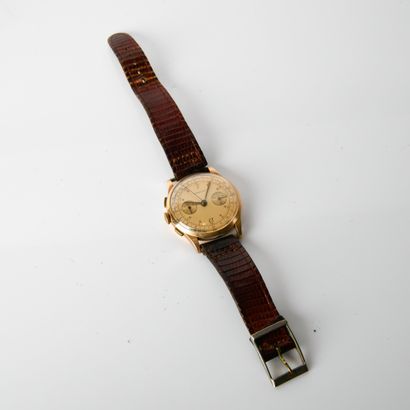 Swiss chronograph watch bracelet, circa
1950,...