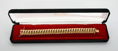 Bracelet in 18-carat yellow gold (750
millies)...