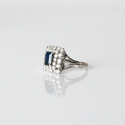 1960s/70s ring centered on a rectangular
rectangular...