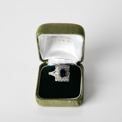 1960s/70s ring centered on a rectangular
rectangular...